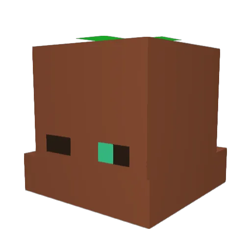 konome678 Minecraft avatar head, 3D render