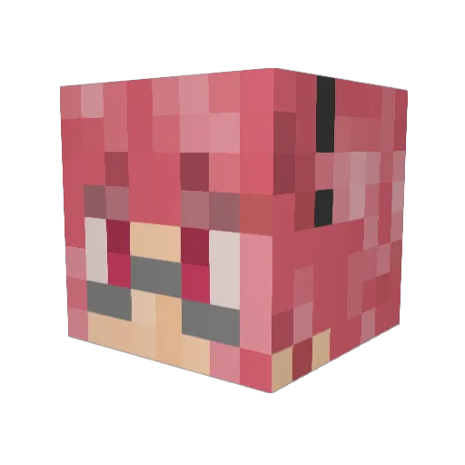 konomi_808 Minecraft avatar head, 3D render