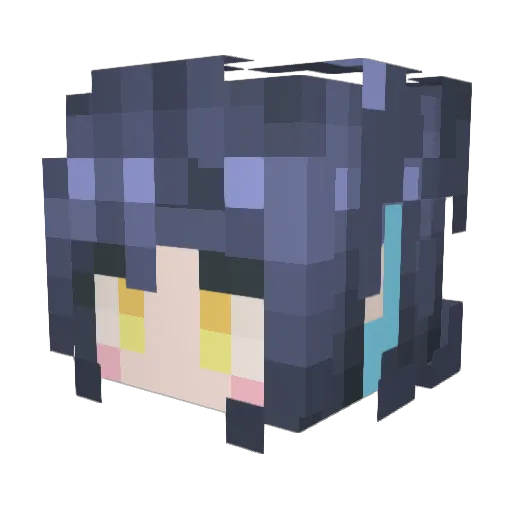 konoro3 Minecraft avatar head, 3D render
