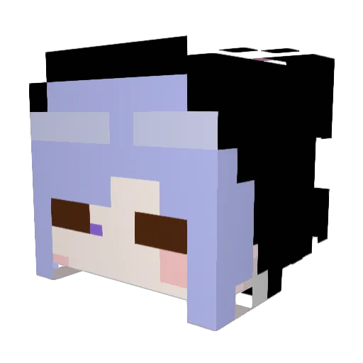 konos3mi Minecraft avatar head, 3D render