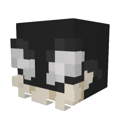 konpurito Minecraft avatar head, 3D render