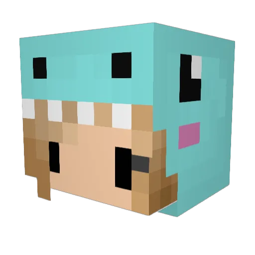 konthhh Minecraft avatar head, 3D render