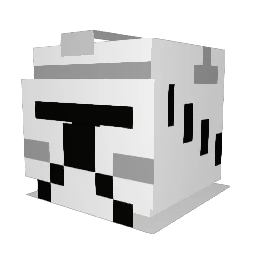 kontjo Minecraft avatar head, 3D render