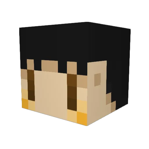 konuko73 Minecraft avatar head, 3D render