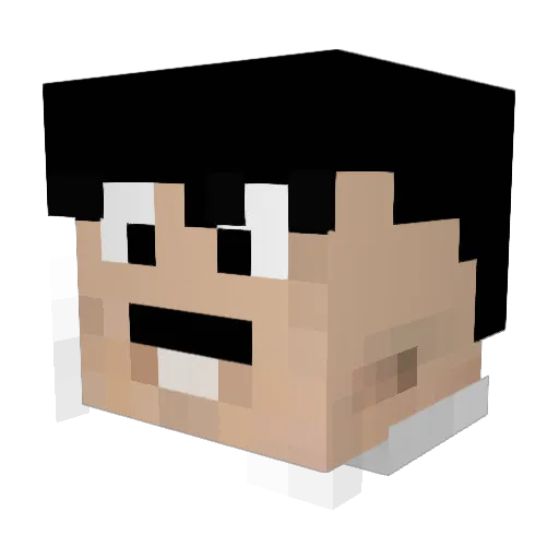 koobaa Minecraft avatar head, 3D render