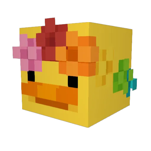 koobilp Minecraft avatar head, 3D render