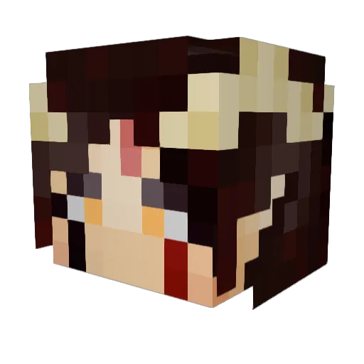 koobtooboob Minecraft avatar head, 3D render