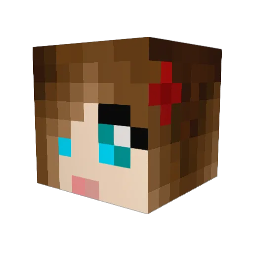 koobydoo Minecraft avatar head, 3D render