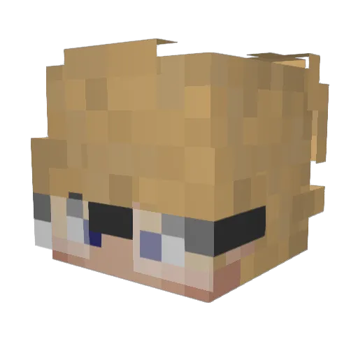 koofstar Minecraft avatar head, 3D render