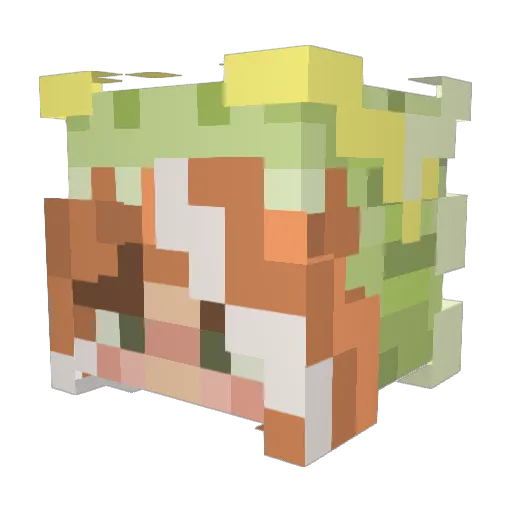 kookiedough4 Minecraft avatar head, 3D render