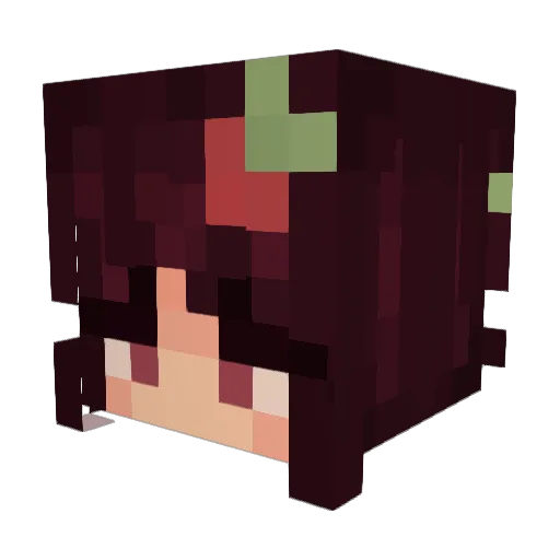 kookiie Minecraft avatar head, 3D render