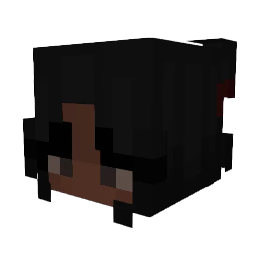 kookizl Minecraft avatar head, 3D render