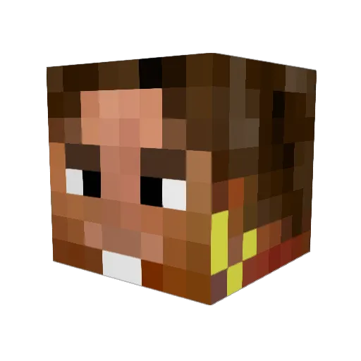 kookookajew Minecraft avatar head, 3D render