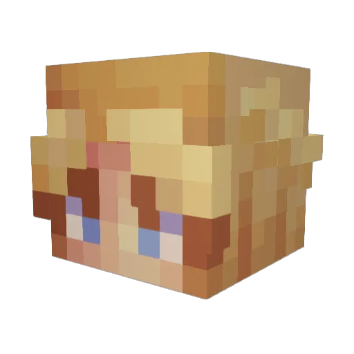 kookywooky Minecraft avatar head, 3D render