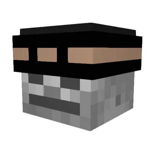 koolandria Minecraft avatar head, 3D render
