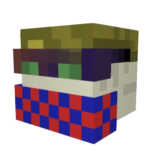 koolest444 Minecraft avatar head, 3D render