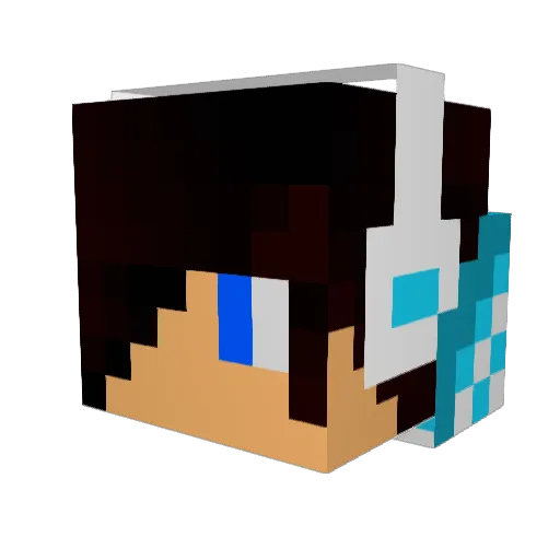 kooliosupraboi Minecraft avatar head, 3D render