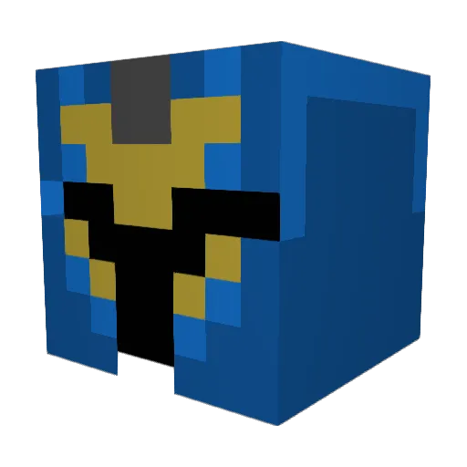 kooljc Minecraft avatar head, 3D render