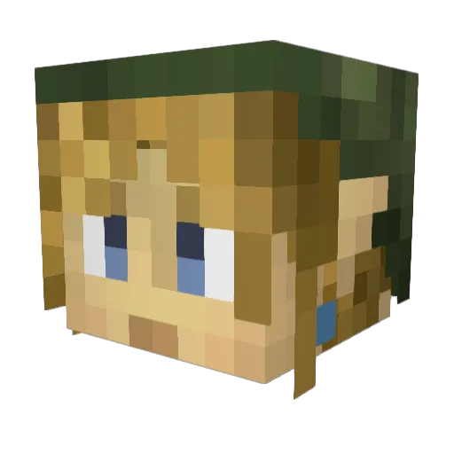 koolkidinvegas Minecraft avatar head, 3D render