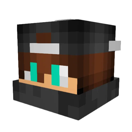 koolklatts Minecraft avatar head, 3D render