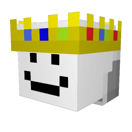 koompris Minecraft avatar head, 3D render