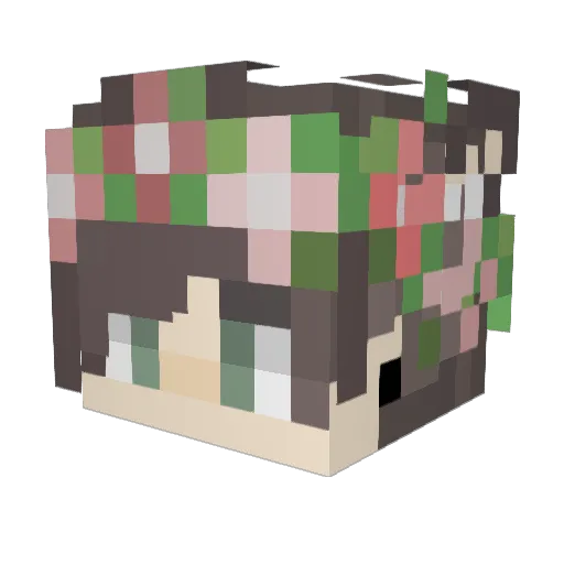 koomsik_old Minecraft avatar head, 3D render
