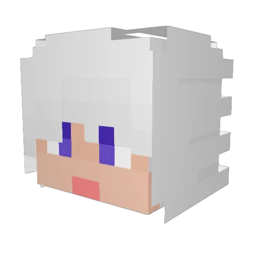 koonsa Minecraft avatar head, 3D render