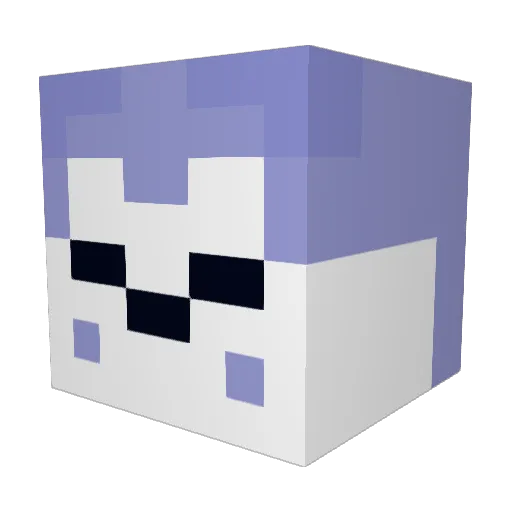koooHMo Minecraft avatar head, 3D render
