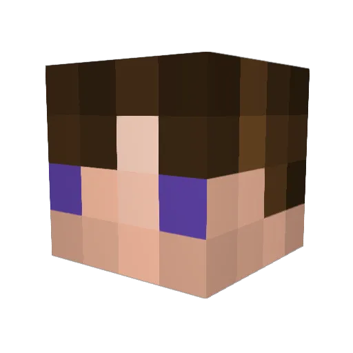 koopa86 Minecraft avatar head, 3D render