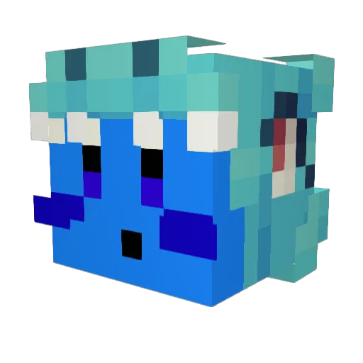 koopling2 Minecraft avatar head, 3D render