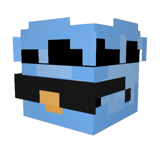 kooply Minecraft avatar head, 3D render