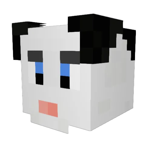 koosputs Minecraft avatar head, 3D render