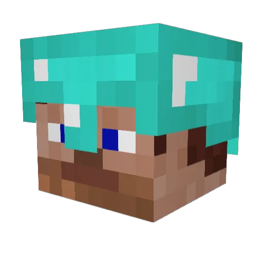 koostle Minecraft avatar head, 3D render