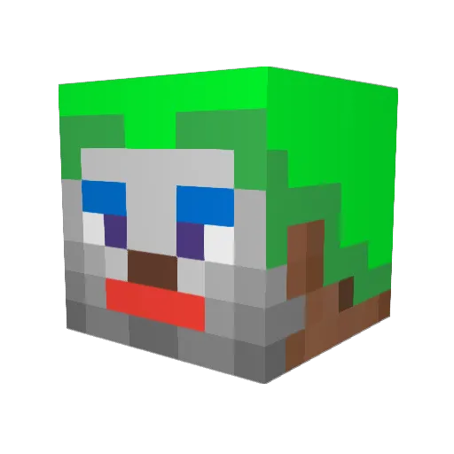 kooumie Minecraft avatar head, 3D render