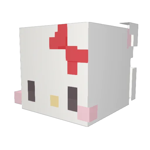 koowaij Minecraft avatar head, 3D render