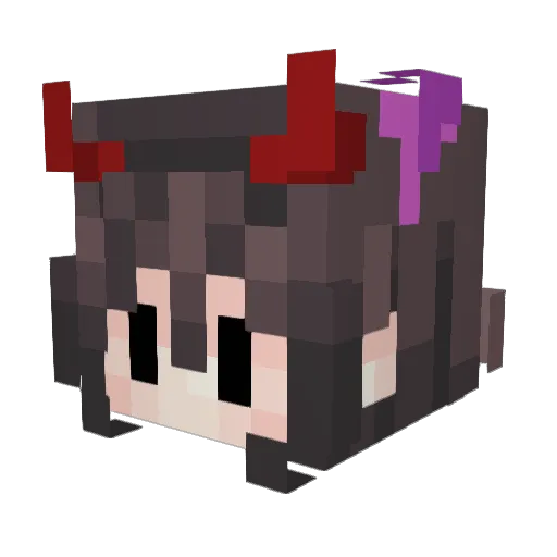 koozv Minecraft avatar head, 3D render