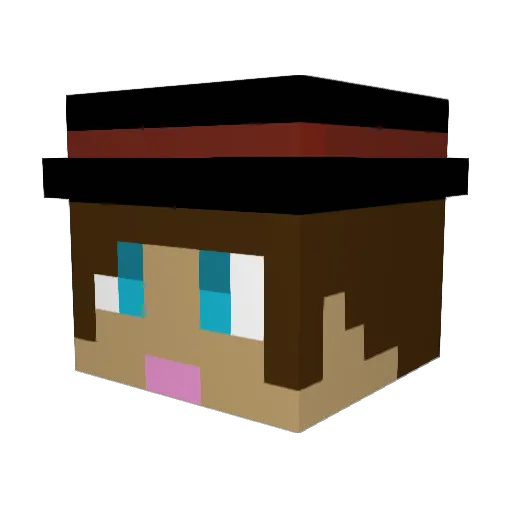 kop9lfc Minecraft avatar head, 3D render
