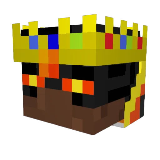 kopewy Minecraft avatar head, 3D render