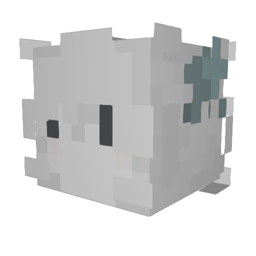 kopft Minecraft avatar head, 3D render