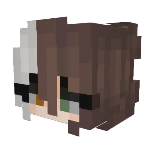 kophii Minecraft avatar head, 3D render
