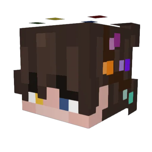 kopiz Minecraft avatar head, 3D render