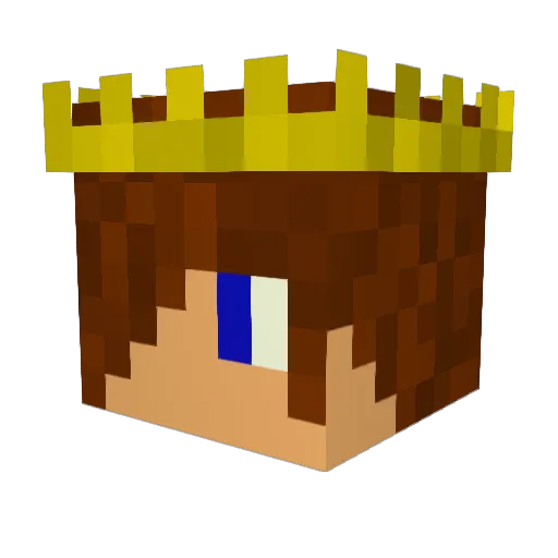 kopper456 Minecraft avatar head, 3D render
