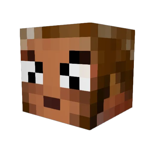 kops17 Minecraft avatar head, 3D render