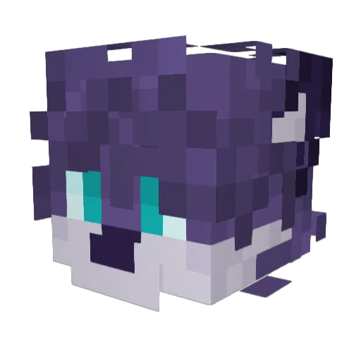 koptlet Minecraft avatar head, 3D render