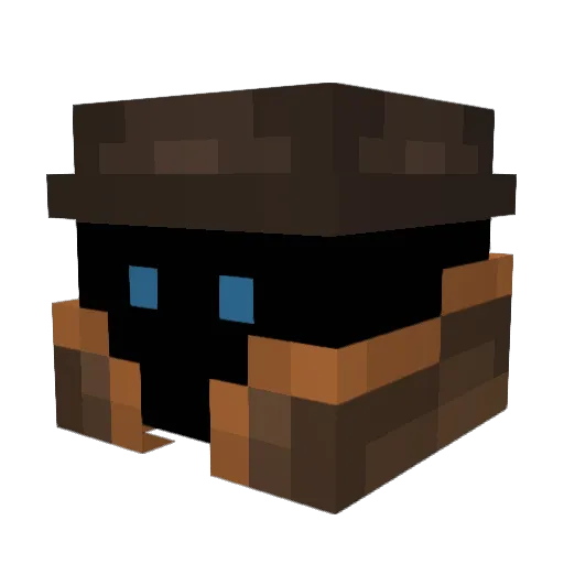 korb98 Minecraft avatar head, 3D render