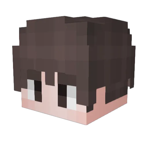 korcool Minecraft avatar head, 3D render