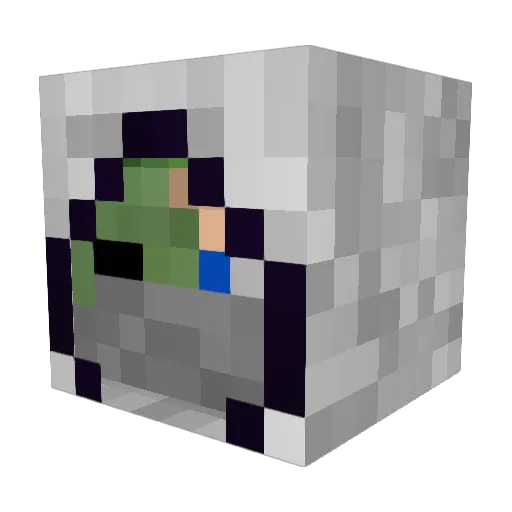 kordov Minecraft avatar head, 3D render