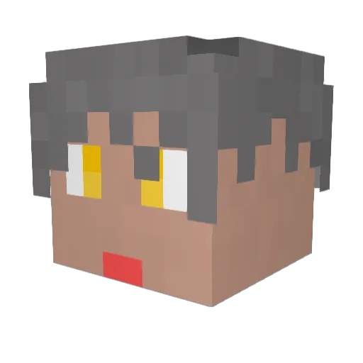 korean_goat Minecraft avatar head, 3D render