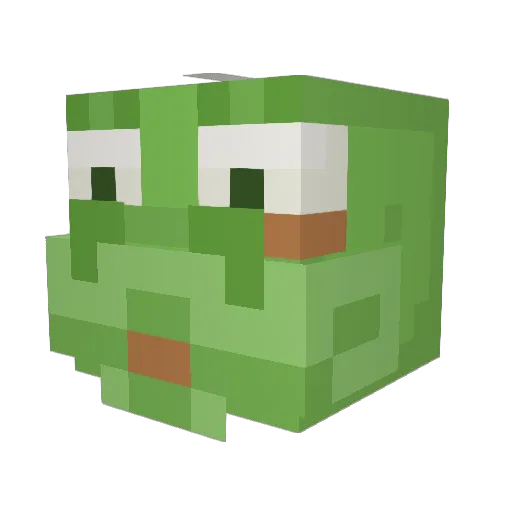 koreancurriculum Minecraft avatar head, 3D render