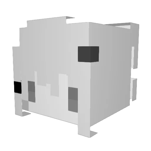 koreun Minecraft avatar head, 3D render